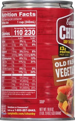 Campbell’s Chunky Soup, Old Fashioned Vegetable Beef Soup, 18.8 Oz Can (Pack of 3)