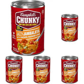 Campbell’s Chunky Soup, Jazzy Jambalaya with Chicken, Sausage and Ham Soup, 16.1 oz Can (Pack of 5)