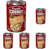 Campbell’s Chunky Soup, Creamy Chicken and Dumplings Soup, 16.3 Oz Can (Pack of 5)