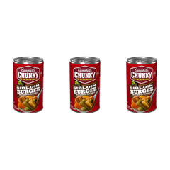 Campbell's Chunky Soup, Sirloin Burger With Country Vegetables Soup, 18.8 Ounce Can (Pack of 3)