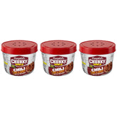Campbell’s Chunky Hot and Spicy Chili With Beans, 15.25 oz Microwavable Bowl (Pack of 3)