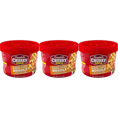 Campbell's Chunky Soup, Classic Chicken Noodle Soup, 15.25 Oz Microwavable Bowl (Pack of 3)