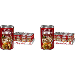 Campbell’s Chunky Soup, Hearty Beef and Barley Soup, 18.8 Oz Can (Pack of 24)