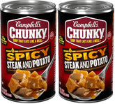 Campbell's Chunky Soup, Spicy Steak and Potato Soup, 18.8 oz Can (Pack of 2)