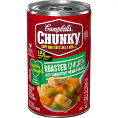Campbell’s Chunky Healthy Request Soup, Roasted Chicken Soup with Country Vegetables, 18.6 oz Can