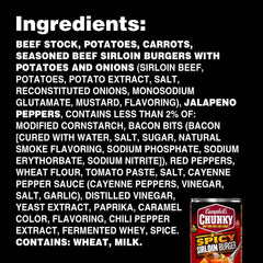Campbell's Chunky Soup, Spicy Sirloin Burger Soup, 18.8 Ounce Can (Pack of 2)