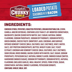 CAMPBELLS Loaded Potato Seasoned with Bacon Microwavable Soup Bowl, 15.25 OZ