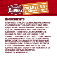 Campbell's Chunky Soup, Creamy Chicken and Dumplings Soup, 18.8 Oz Can