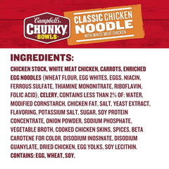 Campbell's Chunky Soup, Classic Chicken Noodle Soup, 15.25 oz Microwavable Bowl