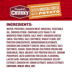 Campbell's Chunky Soup, Chicken Broccoli Cheese Soup, 18.8 Oz Can