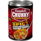 Campbell's Chunky Soup, Spicy Chicken and Sausage Gumbo, 16.1 oz Can