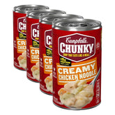Campbell's Chunky Soup, Creamy Chicken Noodle Soup, 18.8 Oz Can (Pack of 4)