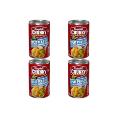 Campbell’s Chunky Soup, Split Pea Soup With Ham, 19 Oz Can (Pack of 4)