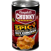 Campbell’s Chunky Soup, Spicy Nashville-Style Hot Chicken Soup, 18.8 oz Can