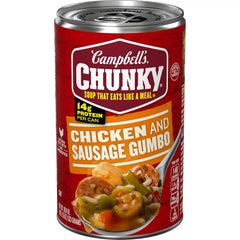 Campbell’s Chunky Soup, Chicken and Sausage Gumbo, 18.8 Oz Can