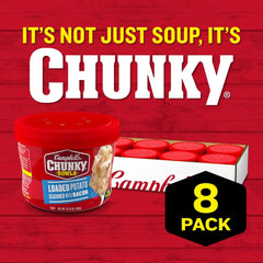 Campbell's Chunky Soup, Loaded Potato Seasoned with Bacon, 15.25 oz Microwavable Bowl (Case of 8)