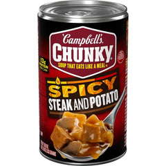 Campbell's Chunky Soup, Spicy Steak and Potato Soup, 18.8 oz Can