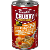 Campbell's Chunky Soup, Wicked Thai-Style Chicken with Rice and Vegetables Soup, 18.6 Oz Can