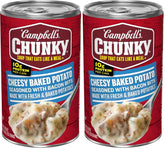 Campbell’s Chunky Soup, Baked Potato with Cheddar and Bacon Bits Soup, 18.8 Oz Can (Pack of 2)