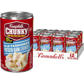 Campbell’s Chunky Soup, Old Fashioned Potato Ham Chowder, 18.8 Ounce Can (Case Of 12)