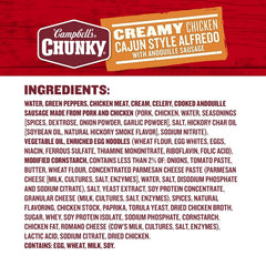 Campbell's Chunky Creamy Chicken Cajun Style Alfredo With Andouille Sausage Soup, 18.8 oz Can