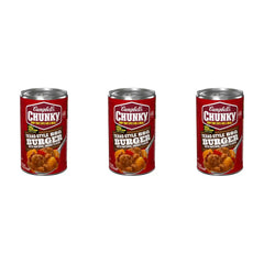 Campbell's Chunky Texas-Style BBQ Burger with Natural Smoke Flavor Soup, 18.8 oz Can (Pack of 3)