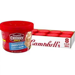 Campbell's Chunky Soup, Loaded Potato Seasoned with Bacon, 15.25 oz Microwavable Bowl (Case of 8)