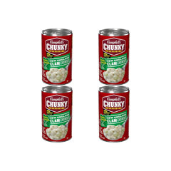 Campbell's Chunky Soup, Healthy Request New England Clam Chowder Soup, 18.8 oz Can (Pack of 4)