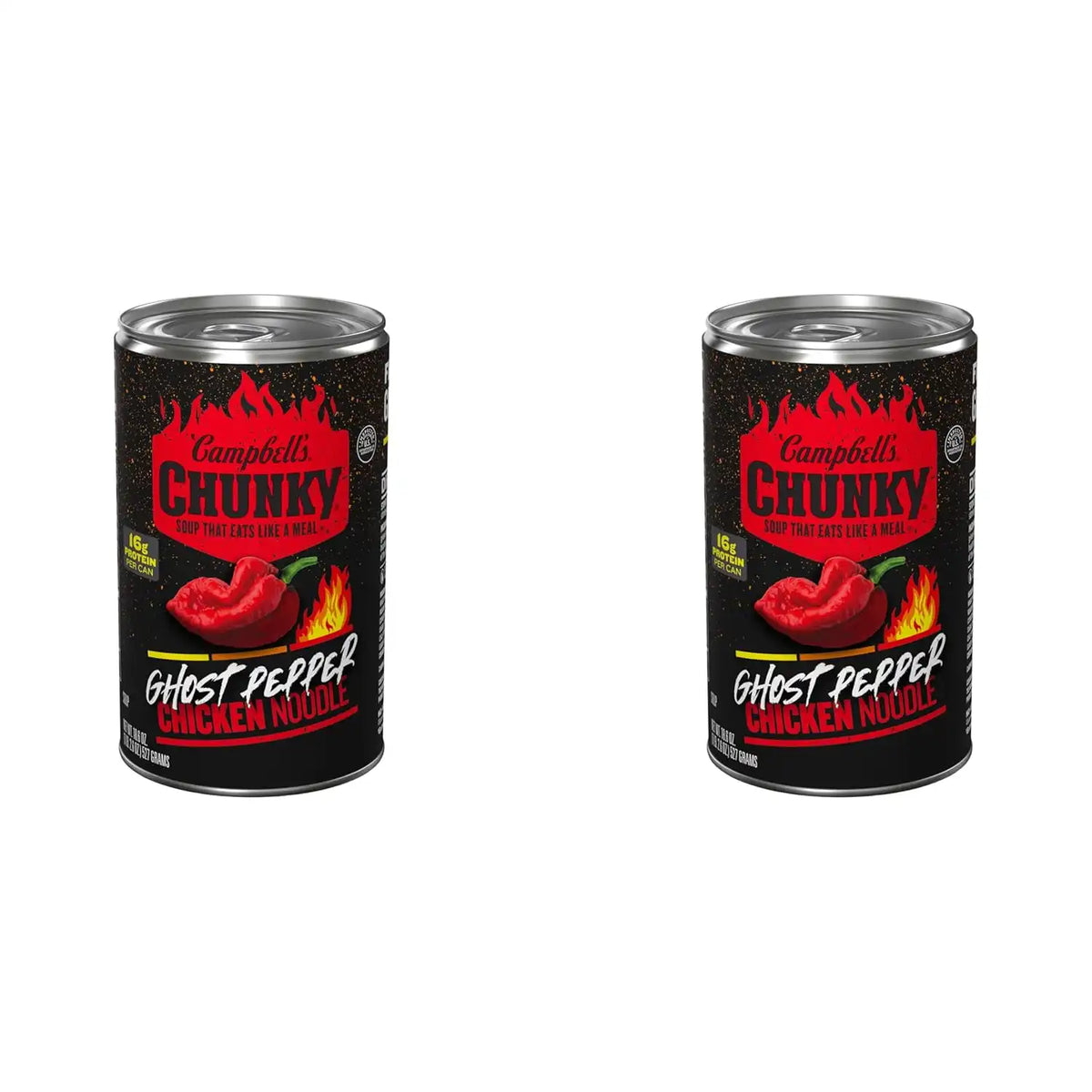 Campbell's Chunky Ghost Pepper Chicken Noodle Soup, 18.6 oz Can (Pack of 2)