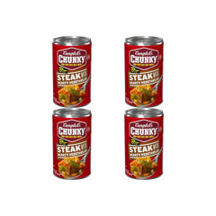 Campbell’s Chunky Soup, Steak With Hearty Vegetables Soup, 18.8 Oz Can (Pack of 4)