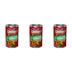 Campbell's Chunky Healthy Request Sirloin Burger With Country Vegetables Beef Soup, 18.8 oz Can (Pack of 3)