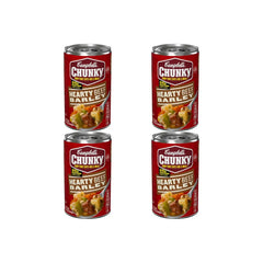 Campbell's Chunky Soup, Hearty Beef and Barley Soup, 18.8 Oz Can (Pack of 4)