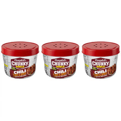 Campbell’s Chunky Hot and Spicy Chili With Beans, 15.25 oz Microwavable Bowl (Pack of 3)