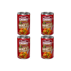Campbell’s Chunky Soup, Beef Soup with Country Vegetables, 18.8 Oz Can (Pack of 4)