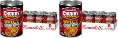 Campbell's Chunky Soup, Spicy Chicken and Sausage Gumbo, 16.1 oz Can (Case of 8) (Pack of 2)