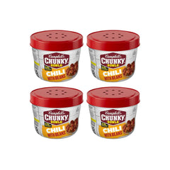 Campbell's Chunky Chili with Beans, 15.25 oz. Microwavable Bowl, (Pack of 4)