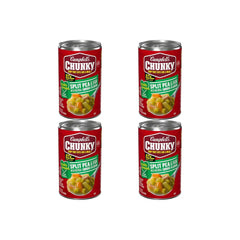 Campbell's Chunky Healthy Request Split Pea Soup With Ham and Natural Smoke Flavor, 19 oz Can (Pack of 4)