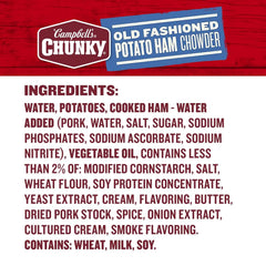 Campbell’s Chunky Soup, Old Fashioned Potato Ham Chowder, 18.8 Oz Can