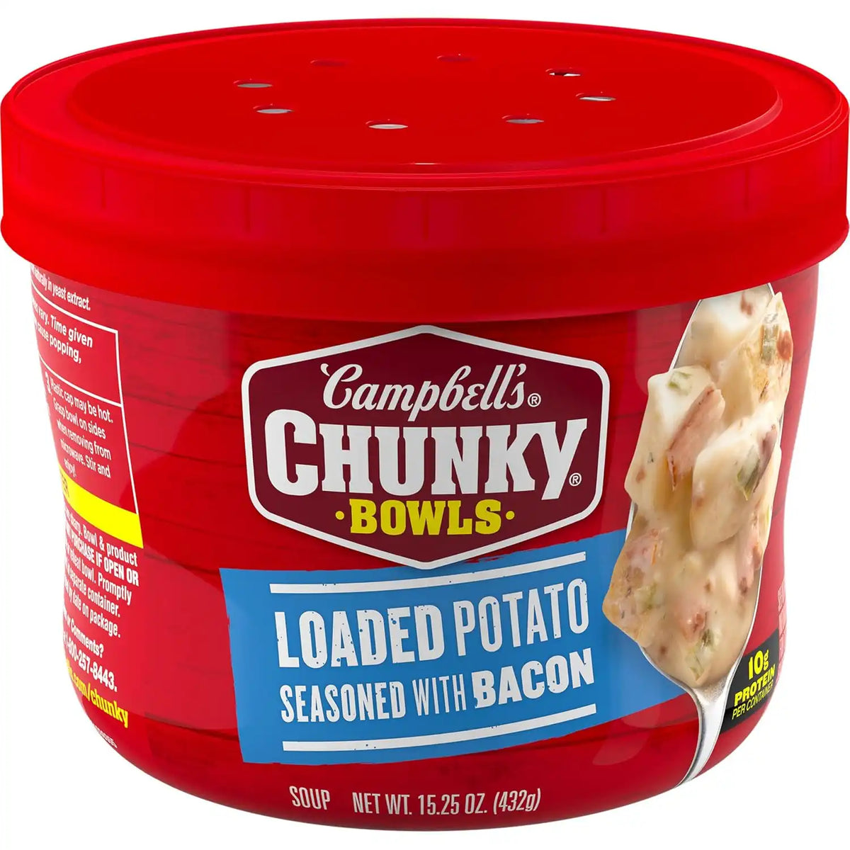 CAMPBELLS Loaded Potato Seasoned with Bacon Microwavable Soup Bowl, 15.25 OZ