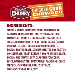 Campbell's Chunky Soup, Chicken Corn Chowder Soup, 18.8 Oz Can (Pack of 4)
