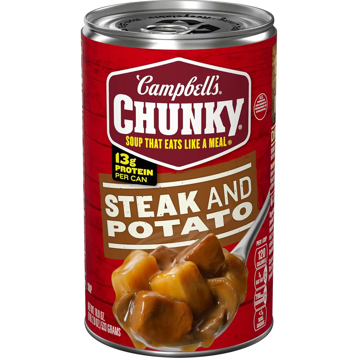 Campbell’s Chunky Soup, Steak and Potato Soup, 18.8 oz Can