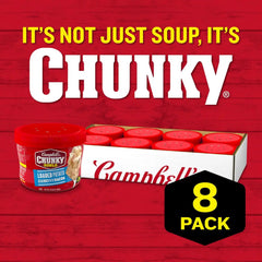 Campbell's Chunky Soup, Loaded Potato Seasoned with Bacon, 15.25 oz Microwavable Bowl (Case of 8) (Pack of 3)