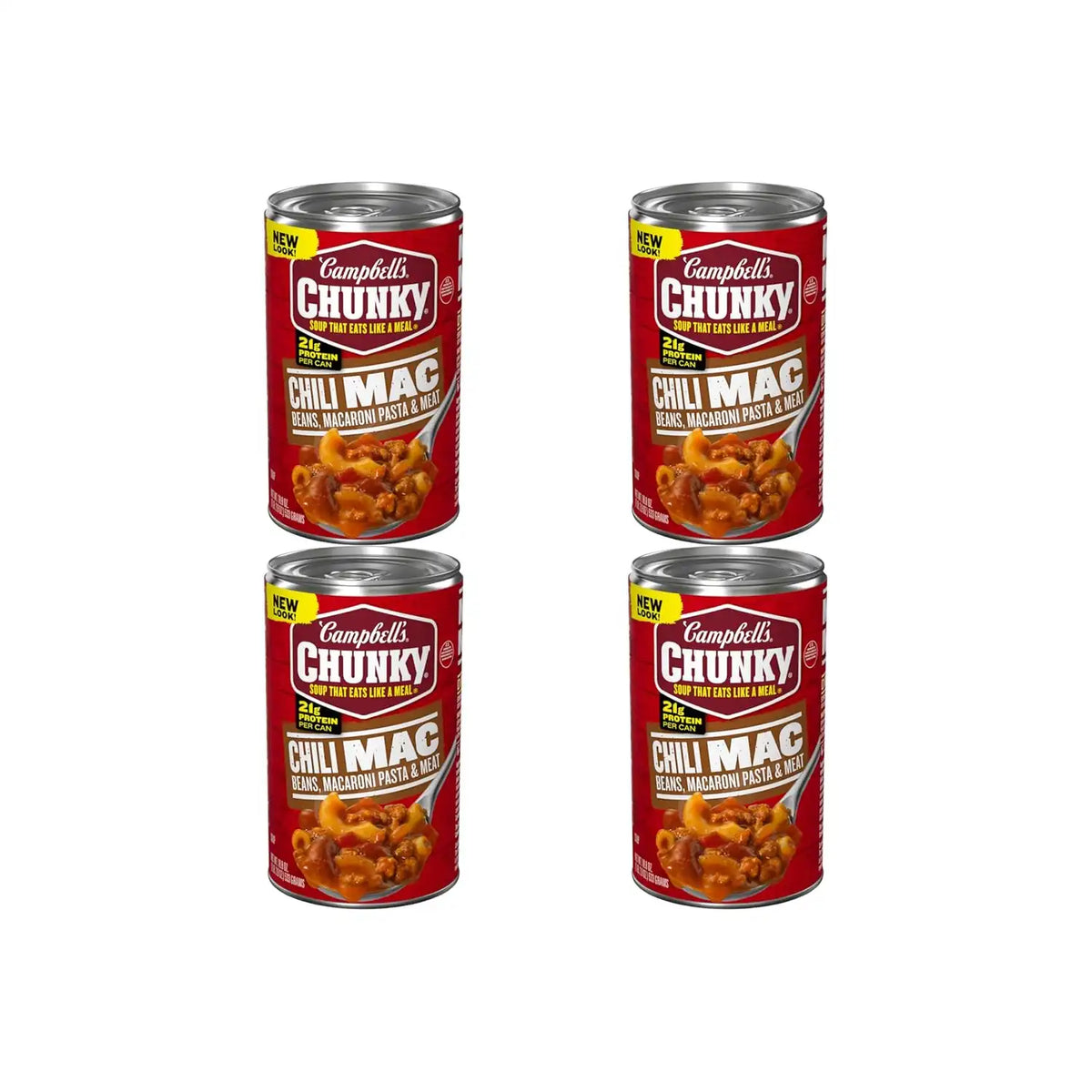 Campbell's Chunky Soup, Chili Mac Soup, 18.8 Ounce Can (Pack of 4)