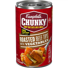 Campbell’s Chunky Soup, Roast Beef Tips With Vegetables Soup, 18.8 Oz Can