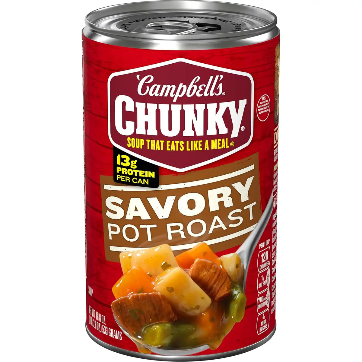 Campbell’s Chunky Soup, Savory Pot Roast Soup, 18.8 oz Can