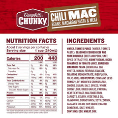 Campbell's Chunky Soup, Chili Mac Soup, 18.8 Ounce Can