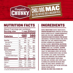 Campbell’s Chunky Chili Dog Mac Soup, 18.8 oz Can
