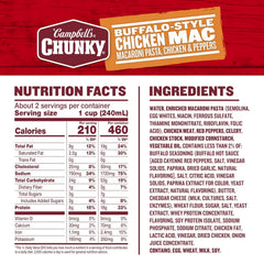 Campbell’s Chunky Buffalo-Style Chicken Mac Soup, 18.8 oz Can